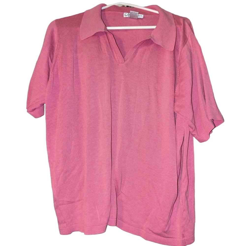 Dress Barn Pink Top Size 14/16